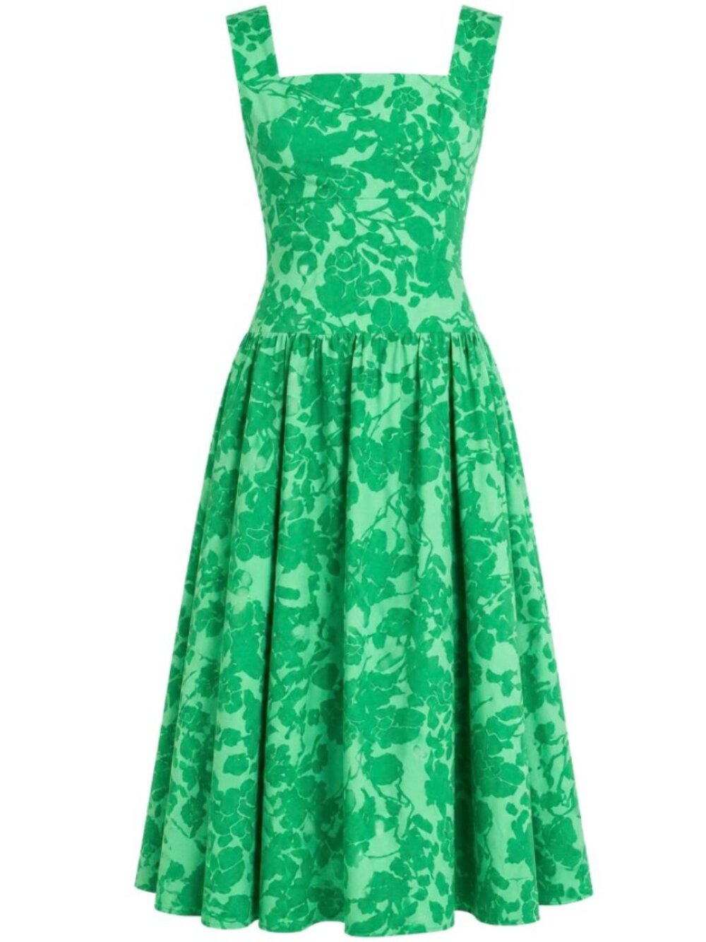 Emerald Floral Cotton Poplin Maxi Dress by Hyacinth House